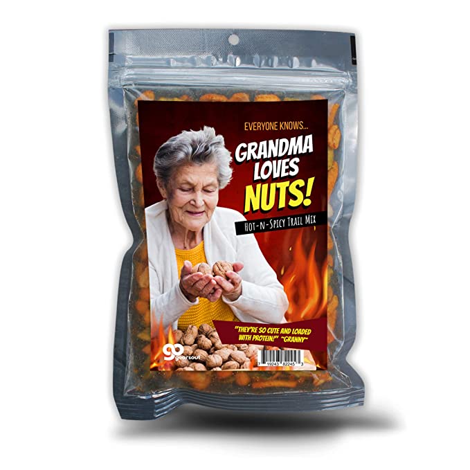 Grandma Loves Nuts Spicy Trail Mix - Funny Snacks for Women - Spicy Blend, Made in the USA - 719243822453