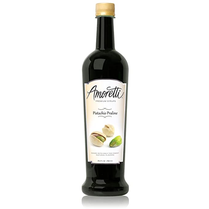  Amoretti Premium Syrup, Pistachio Praline, 25.4 Ounce  - 719416131474