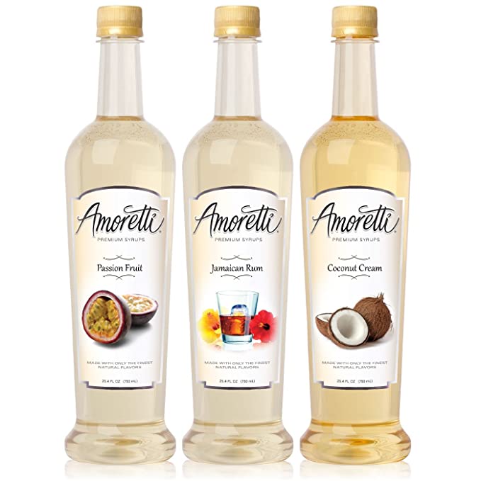 Amoretti Premium Tropical Syrups 750ml 3 Pack - 719416139432