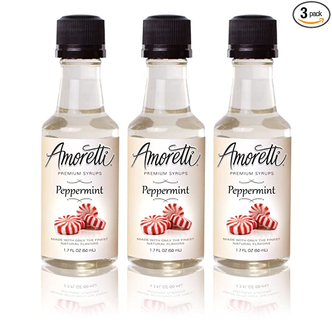  Amoretti Premium Peppermint Syrups 50ml 3 Pack, 1.7 Fl Oz (Pack of 3)  - 719416139586