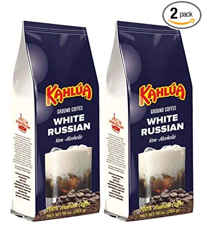  Kahlua - White Russian Gourmet Ground Coffee (2 bags/10oz each)  - 719918518407
