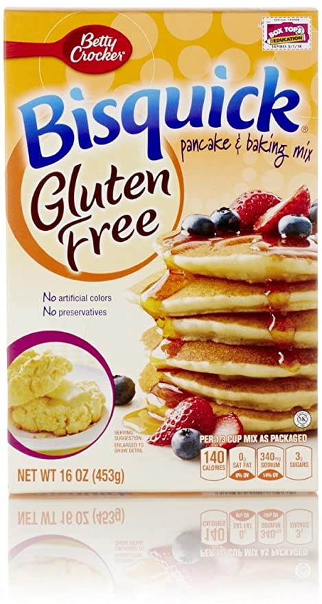 Betty Crocker Bisquick Pancake & Baking Mix Gluten Free 16 Oz Each (2 Pack) - 719922385705