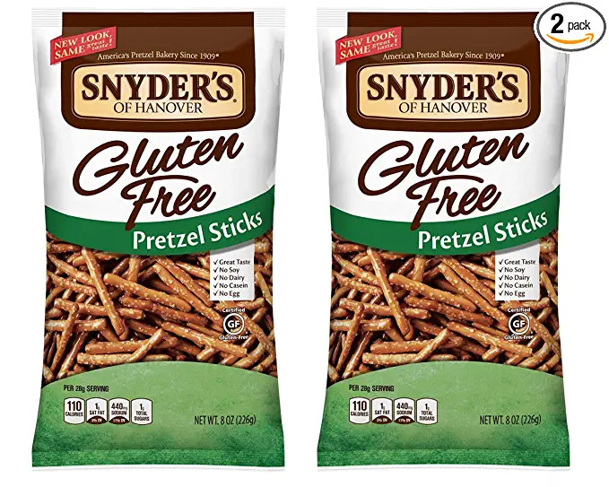  Snyder's of Hanover All Natural Gluten-Free Pretzel Sticks (Pack of 2) - 720232652494