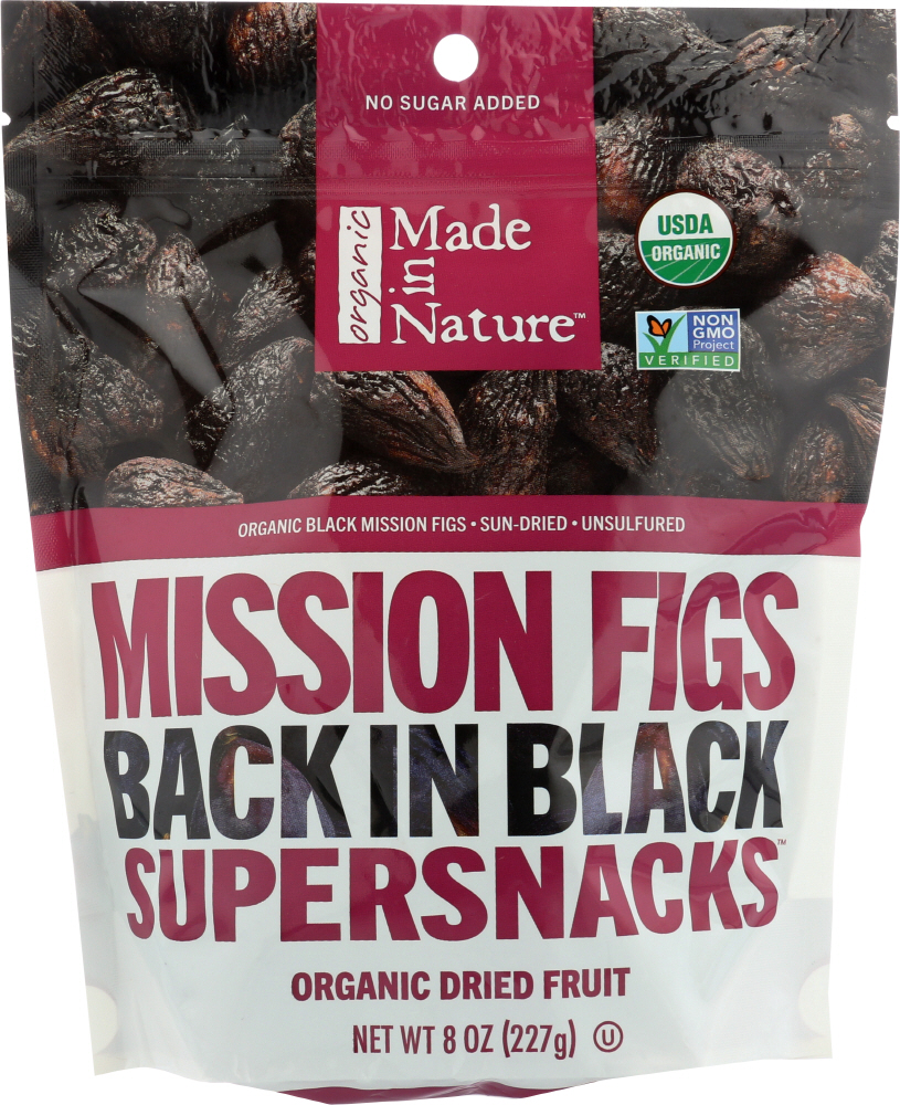 Mission Figs Organic Dried Back In Black Supersnacks, Mission Figs - 720379501297