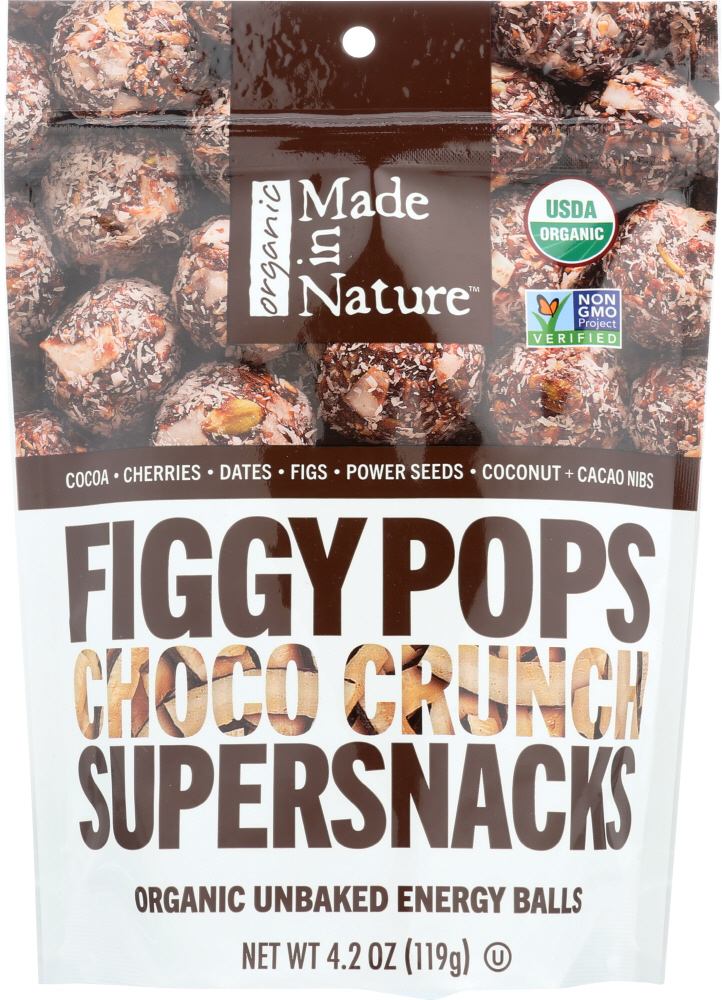 Made In Nature, Figgy Pops Choco Crunch Supersnacks - 720379504526