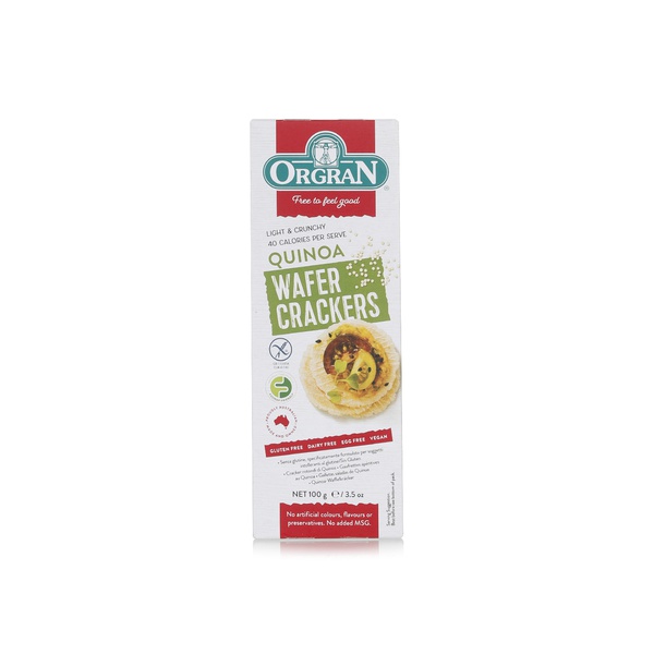 Orgran quinoa wafer crackers 100g - Waitrose UAE & Partners - 720516023095