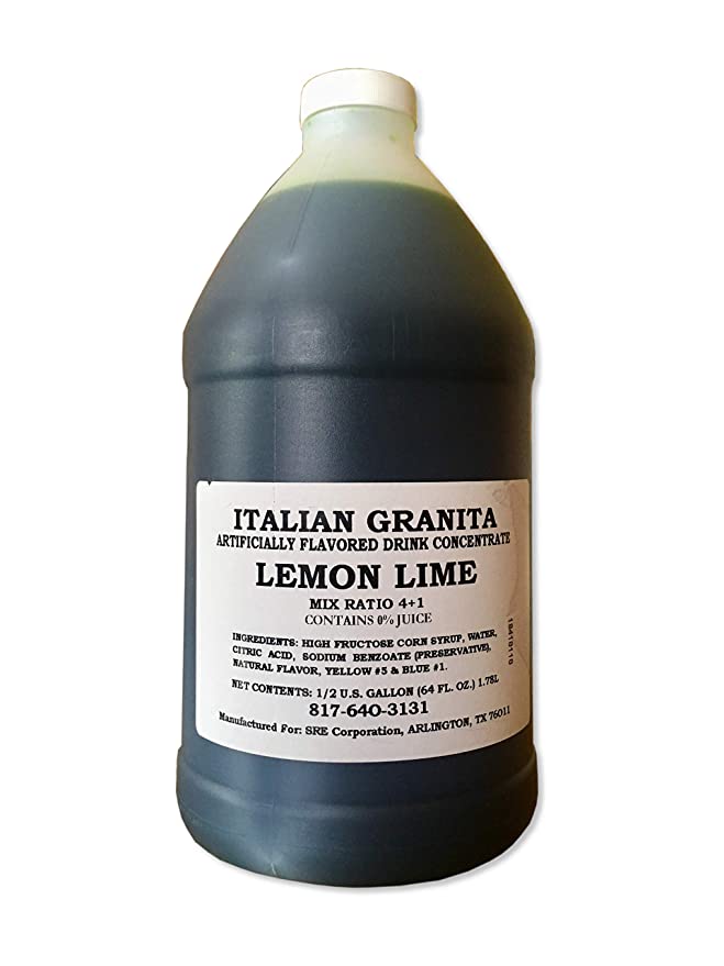  Granita Frozen Drink Mix - Single Bottle (Lemon-Lime)  - 720830126502