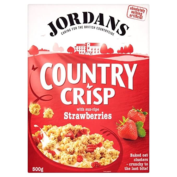 Jordans Country Crisp Strawberry Crunchy Clusters (500g) - 721864844578