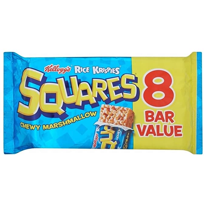  Kellogg's Rice Krispies Squares Chewy Marshmallow (8x28g) - 721864853310