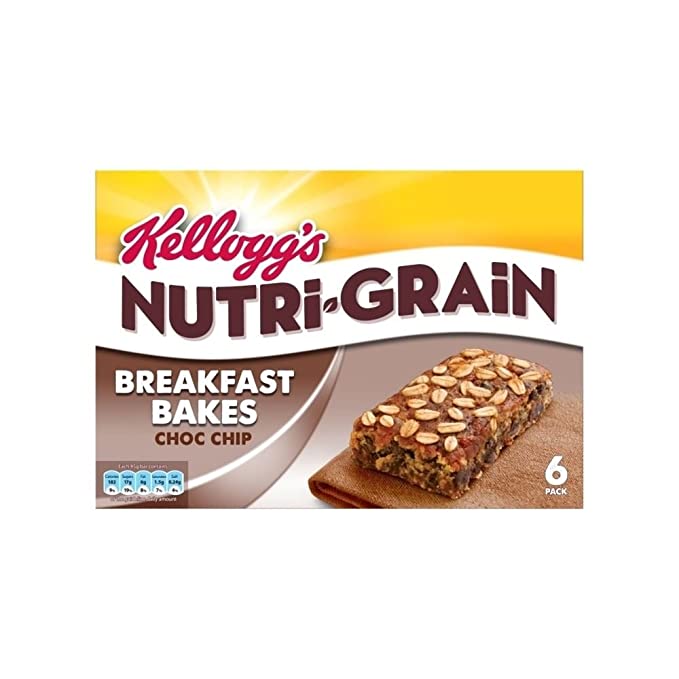 Kellogg's Nutri-Grain Breakfast Bakes Choc Chip (6x45g) - 721864865900