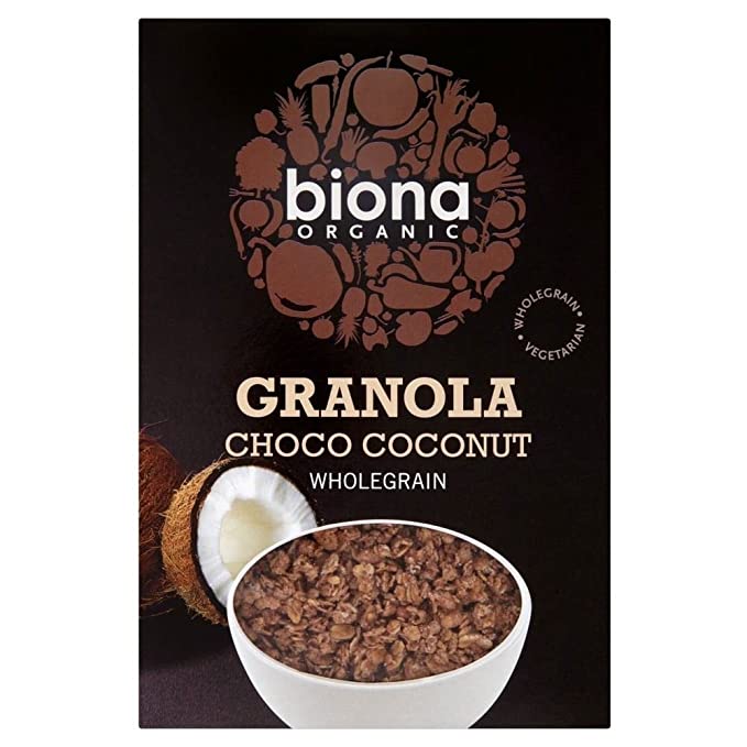  Biona Organic Choco Coco Crunchy Granola (375g) - Pack of 2 - 721865413650