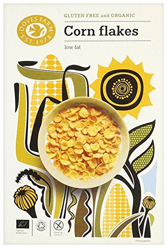 Doves Farm Organic Gluten Free Cornflakes (375g) - Pack of 2 - 721865422515