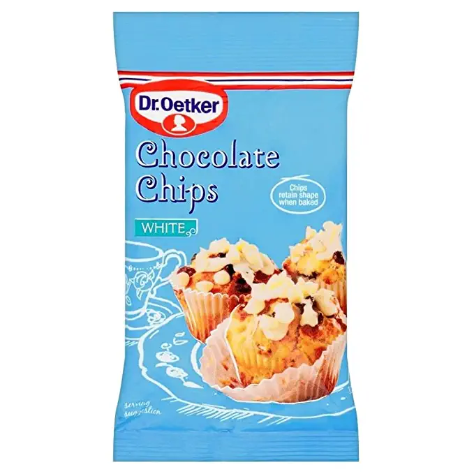 Dr. Oetker White Chocolate Chips (100g) - Pack of 2 - 721865428494