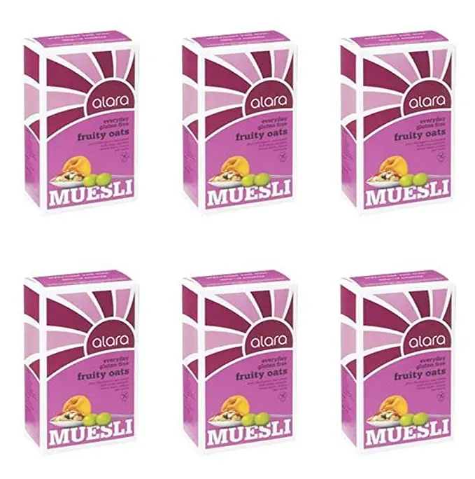 Alara Gluten Free Fruity Oats Muesli (500g) - Pack of 6 - 721865472978
