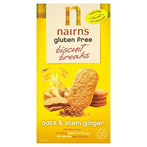 Nairn's Gluten Free Stem Ginger Biscuit Break 160g - Pack of 2 - 721865853685