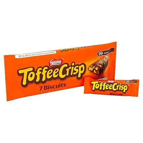 Toffee Crisp Biscuits 7 x 19g - Pack of 2 - 721865854088