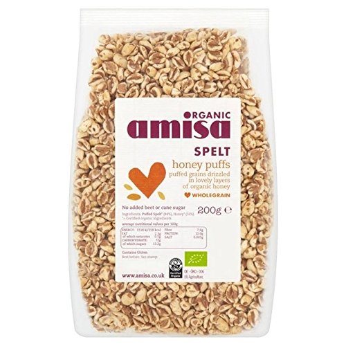  Amisa Organic Spelt Honey Puffs 200g - Pack of 2 - 721865856716