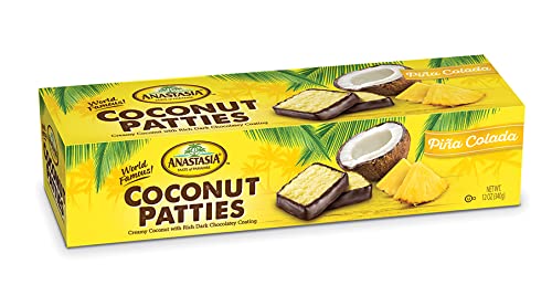  Florida's Finest Pina Colada Creamy Coconut Patties Dipped in Chocolate 12oz  - 722001041768