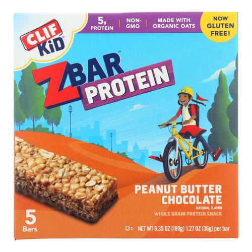 Clif Kid Zbar Organic Kid Zbar Protein - Peanut Butter Chocolate - Case Of 6 - 1.27 Oz. - 722252091109
