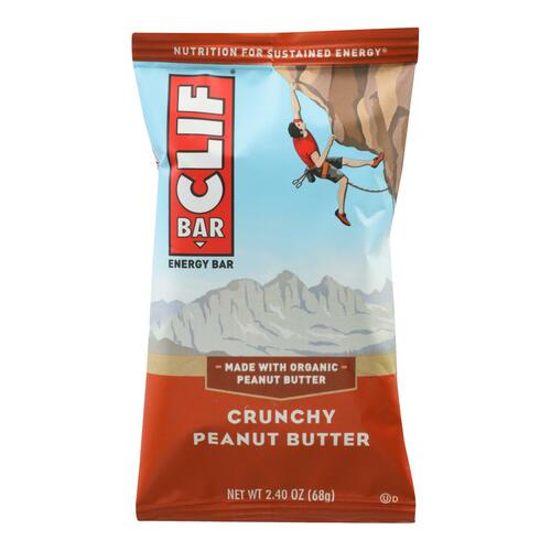 Clif Bar - Organic Crunch Peanut Butter - Case Of 12 - 2.4 Oz - 0722252101204