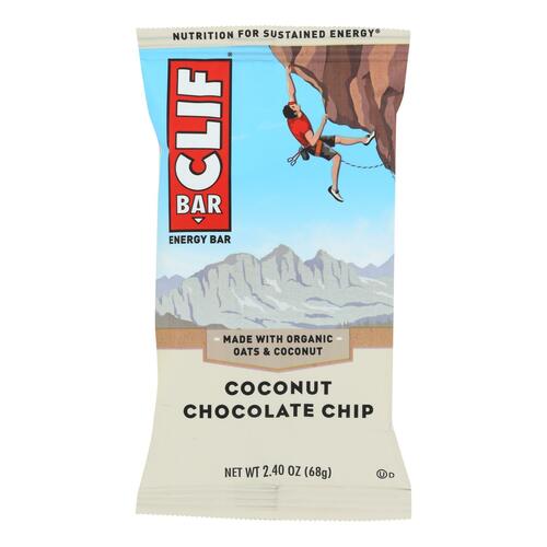 Clif Bar - Organic Coconut Chocolate Chip - Case Of 12 - 2.4 Oz - 722252160300