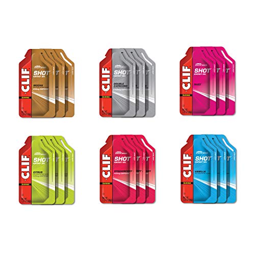 Clif Shot - Energy Gels - Best Sellers Variety Pack - Non-GMO - Fast Carbs for Energy - Fast Fuel for Cycling and Running (1.2 Ounce Packet 18 Count) (Packaging & Assortment May Vary) - 722252187680