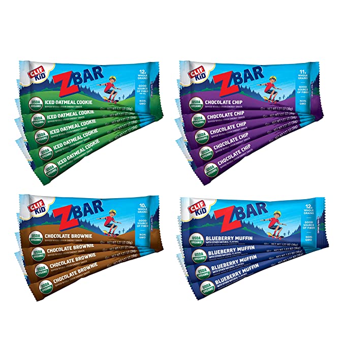  CLIF KID ZBAR - Organic Granola Bars - Variety Pack - Non-GMO - Organic -Lunch Box Snacks (1.27 Ounce Energy Bars, 18 Count)(Packaging & Assortment May Vary)  - 722252187727