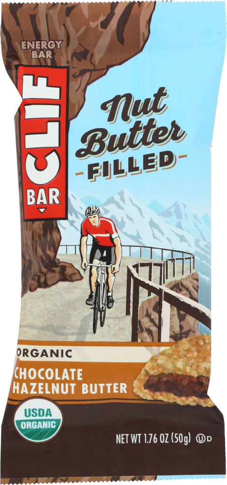 Clif Bar Organic Nut Butter Filled Energy Bar - Chocolate Hazelnut Butter - Case Of 12 - 1.76 Oz. - 0722252268006