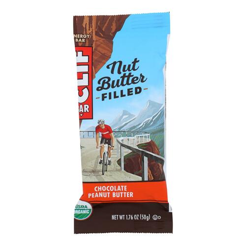 Clif Bar Organic Nut Butter Filled Energy Bar - Chocolate Peanut Butter - Case Of 12 - 1.76 Oz. - 722252268013