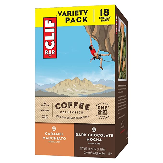 Clif Bar Ccc31583 Caramel Macchiato And Dark Chocolate Mocha Bar, Variety Pack, 43.2 Oz - 722252315823