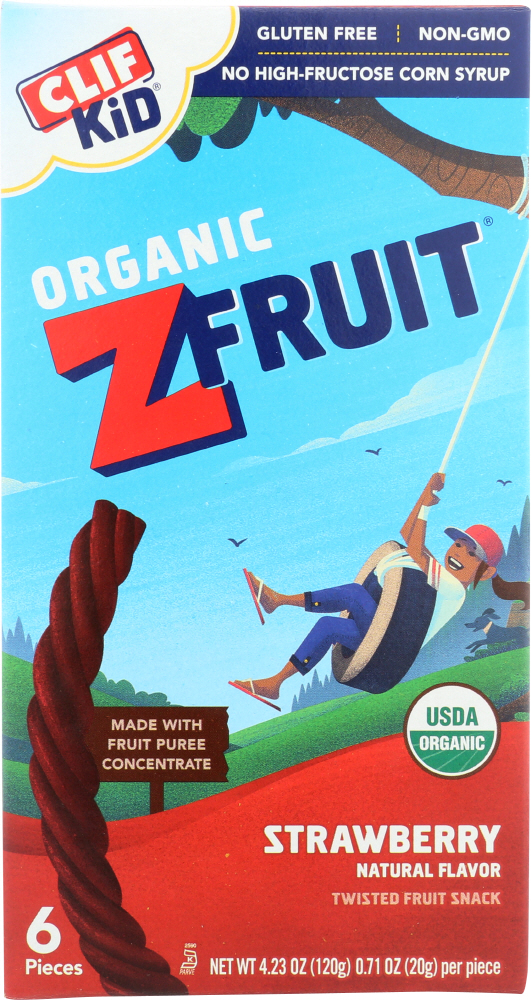 Organic Strawberry Made With Fruit Puree Concentrate Twisted Fruit Snack, Strawberry - 722252381019