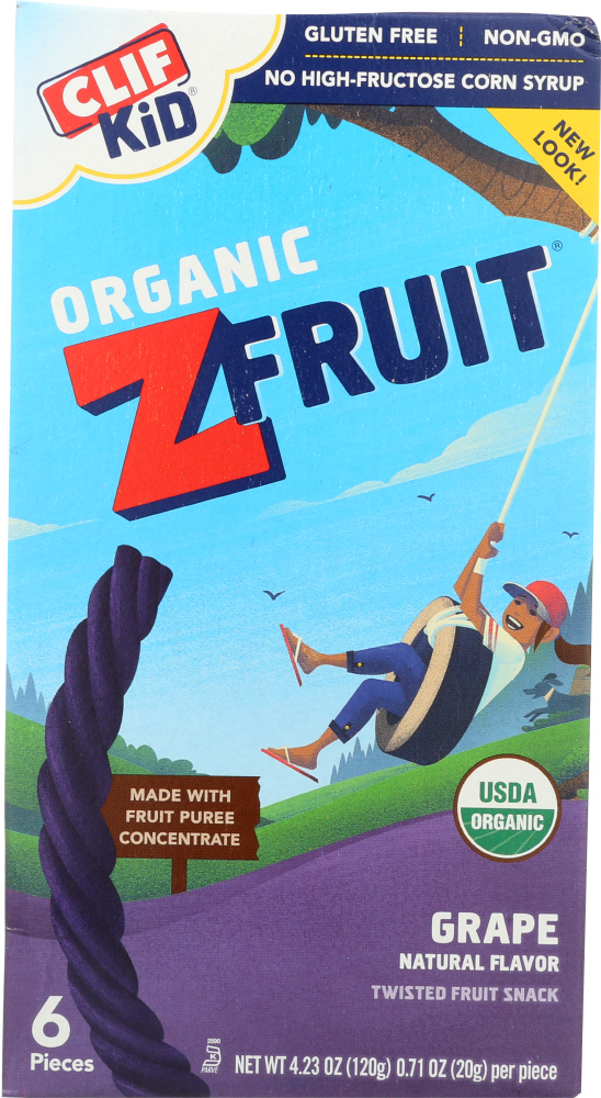 Grape Organic Twisted Fruit Snack, Grape - 722252381057