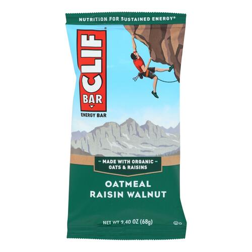 Clif Bar - Organic Oat Raisin Walnut - Case Of 12 - 2.4 Oz - 0722252500038