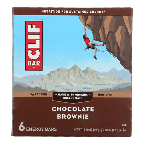 Clif Bar - Energy Bar - Chocolate Brownie - Case Of 6 - 6/2.4 Oz. - 722252660060