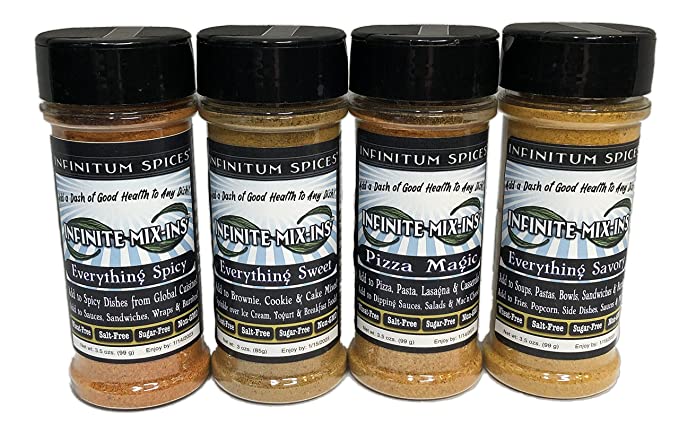  Everything Savory Healthy Spice Blend Vegan Keto Salt & Sugar Free (Set of 4 Flavors)  - 722301535585