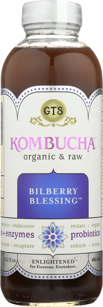 Organic Raw Kombucha, Bilberry - 722430180168