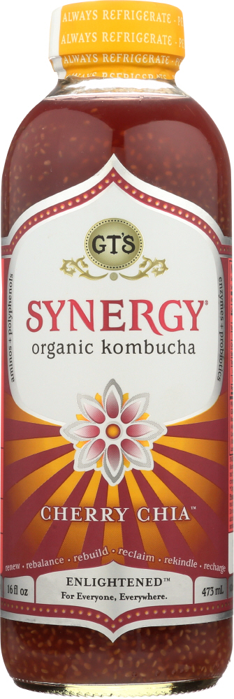 Gt'S, Enlightened Synergy , Kombucha, Cherry Chia - 722430190167