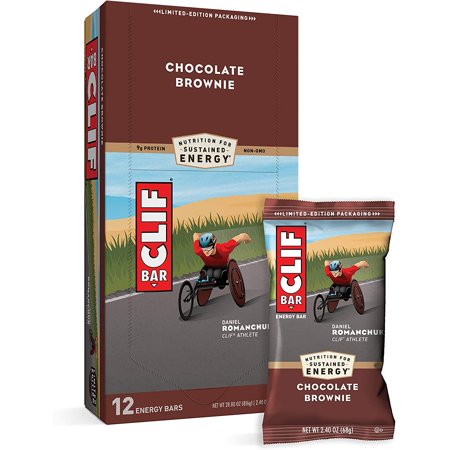 CLIF BARS - Energy Bars - Chocolate Brownie Made with Organic Oats - Plant Based Food - Vegetarian - Kosher (2.4 Ounce Protein Bars, 12 Count) Packaging May Vary - 722649406028