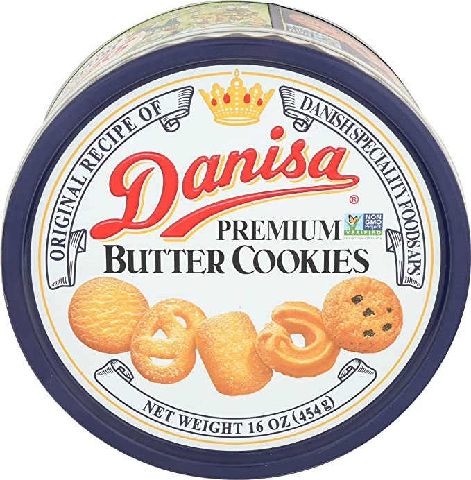  Danisa, Butter Cookies Tin, 16 Ounce  - 723751022359