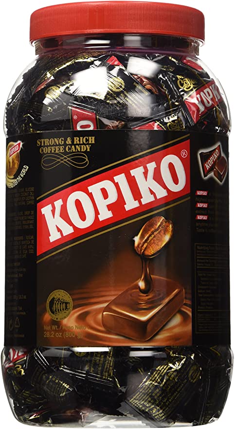 Kopiko Coffee Candy In Jar 800g/28.2oz (Original Version) - 723751022427