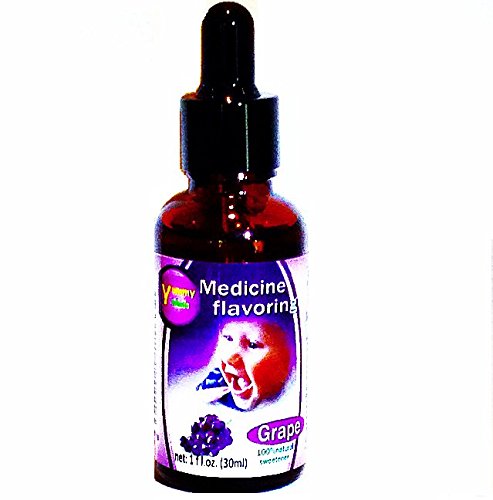  Medicine Flavoring Flavor Drops Baby Child Children Kids Bitter Medications Bad Taste Zantac Natural Sweetener Pharmacist Pharmacy Drugstore Drugs Taste Enhancer 1 Oz vial 600 Drops of grape Flavor  - 723794307390