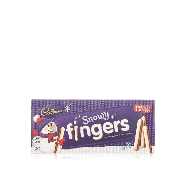 Cadbury Snowy Fingers milk and white chocolate biscuits 115g - Waitrose UAE & Partners - 72417162428