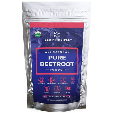 Zen Principle USDA Organic Beetroot Powder Made in the USA 1 lb. - 724195275073