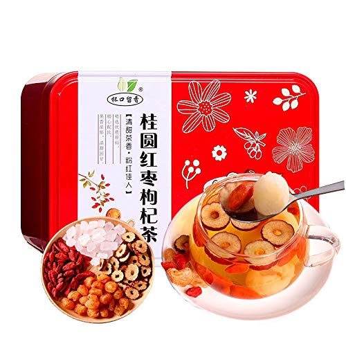 Guiyuan red jujube Lycium barbarum tea 130g combination of flower and tea fruit tea in bags Women's five treasures tea drink 桂圆红枣枸杞茶 130g花茶组合装 袋装水果茶 女人五宝茶饮品 - 724545081590