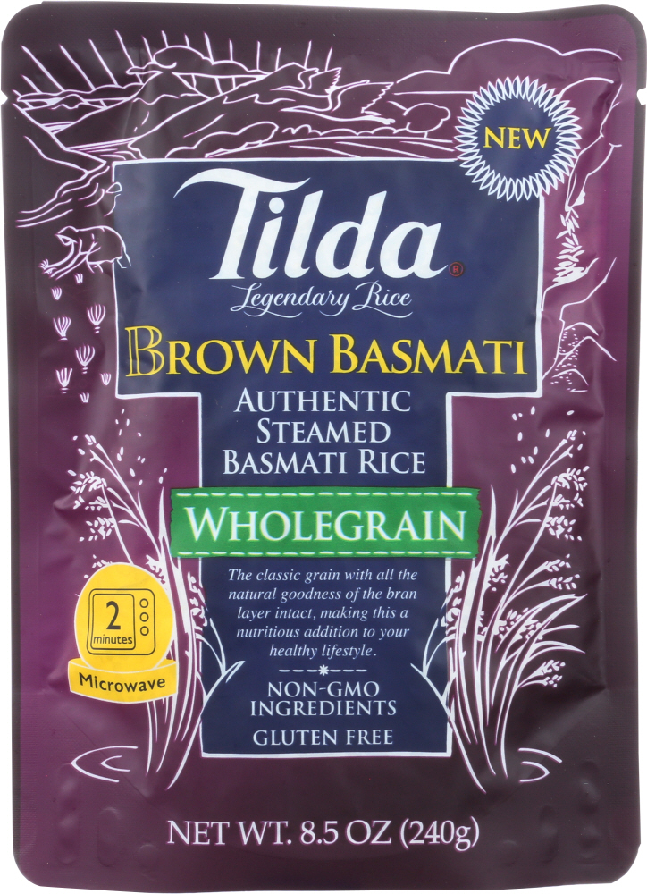 TILDA: Rice Basmati Wholegrain, 8.5 oz - 0725299930684