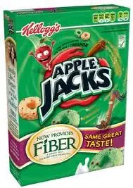 KELLOGGS APPLE JACKS CINNAMON CEREAL 14.7 OZ BOX - 725327340034