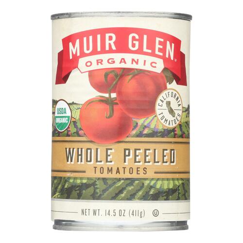 Muir Glen Whole Peeled Tomatoes - Tomatoes - Case Of 12 - 14.5 Oz. - 725342260119