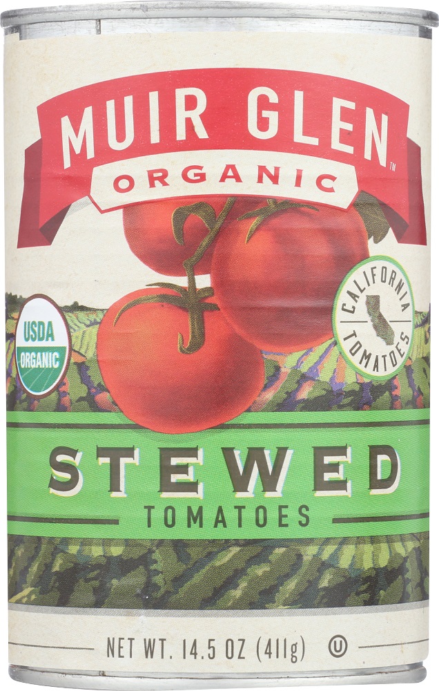MUIR GLEN ORGANIC: Stewed Tomatoes, 14.5 oz - 0725342283712