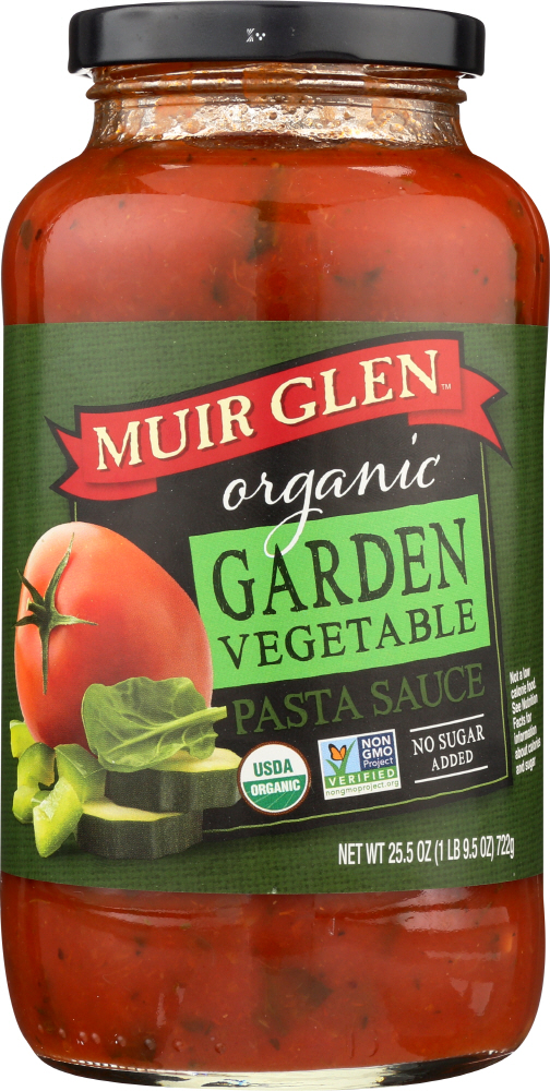 MUIR GLEN: Organic Pasta Sauce Garden Vegetable, 25.5 oz - 0725342289868