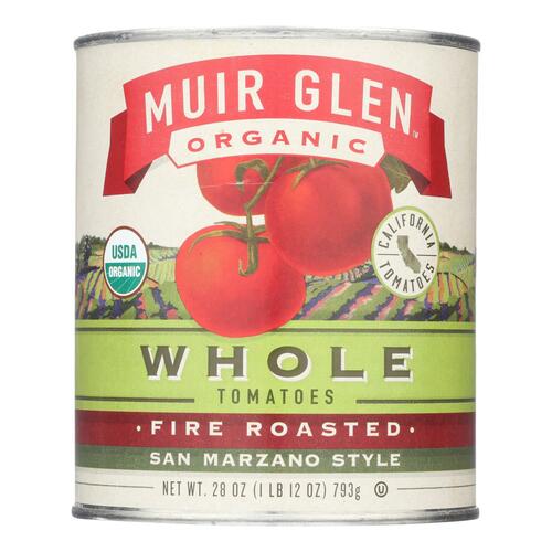Muir Glen Fire Roasted Whole Tomatoes - Tomato - Case Of 6 - 28 Oz. - 725342450169